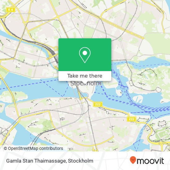 Gamla Stan Thaimassage map