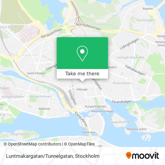 Luntmakargatan/Tunnelgatan map