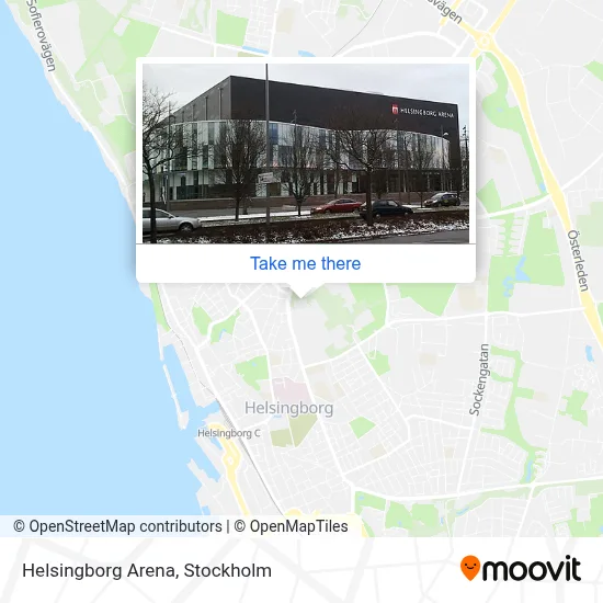 Helsingborg Arena map