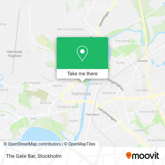 The Gate Bar map