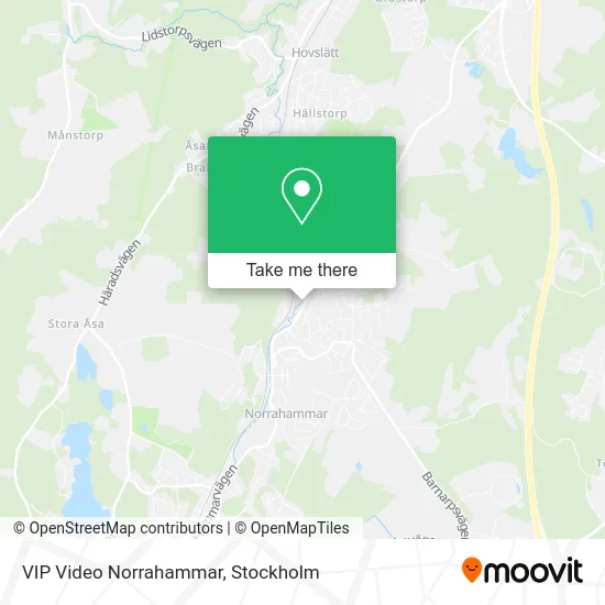 VIP Video Norrahammar map