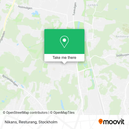 Nikans, Resturang map