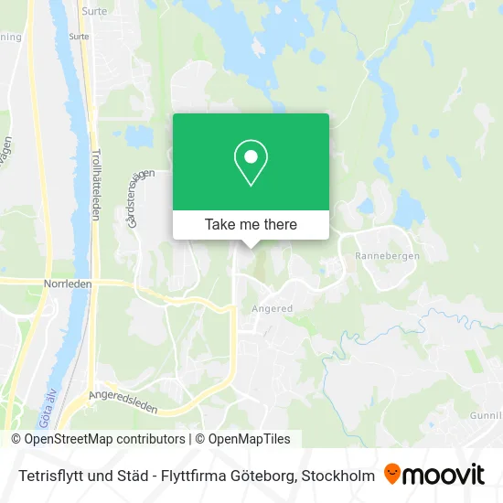 Tetrisflytt und Städ - Flyttfirma Göteborg map