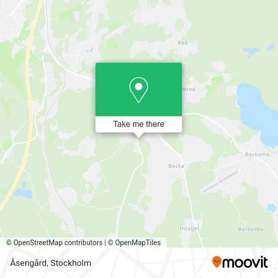 Åsengård map