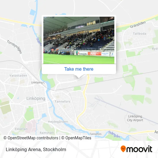 Linköping Arena map