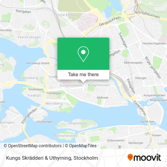 Kungs Skrädderi & Uthyrning map