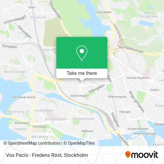 Vox Pacis - Fredens Röst map