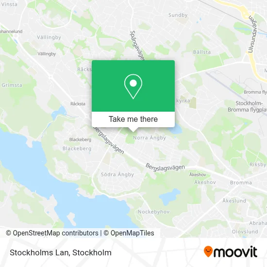 Stockholms Lan map