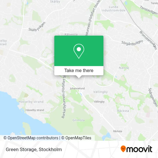 Green Storage map