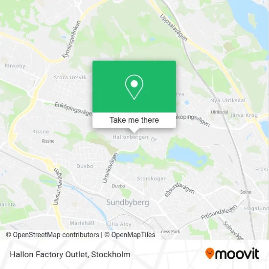Hallon Factory Outlet map