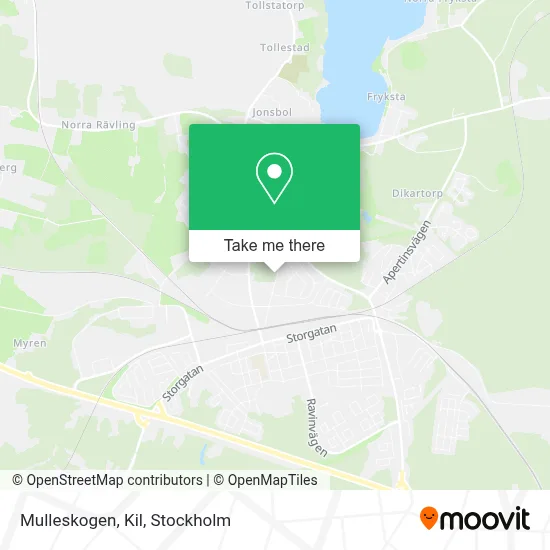 Mulleskogen, Kil map