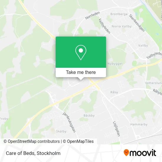 Care of Beds map