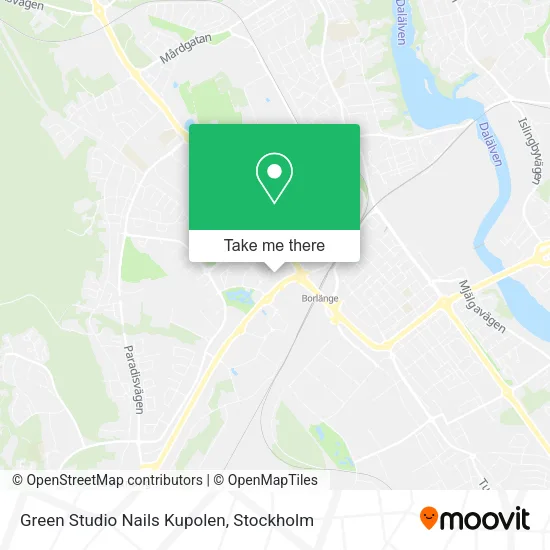 Green Studio Nails Kupolen map
