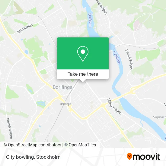 City bowling map