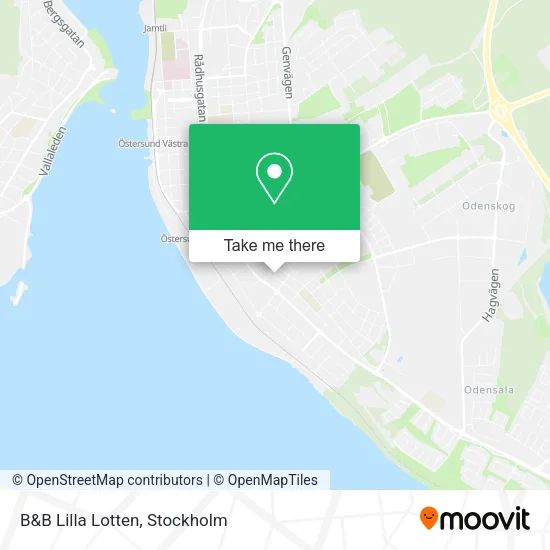 B&B Lilla Lotten map