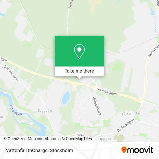 Vattenfall InCharge map