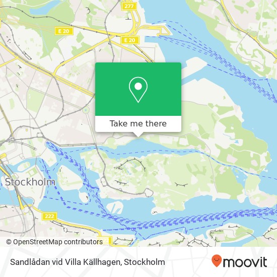 Sandlådan vid Villa Källhagen map