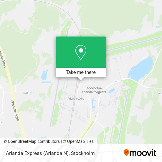 Arlanda Express (Arlanda N) map