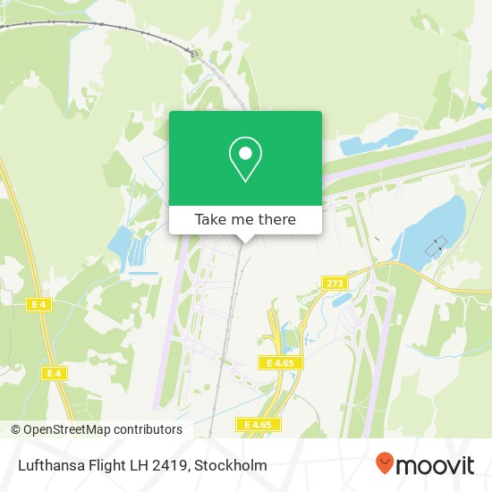 Lufthansa Flight LH 2419 map