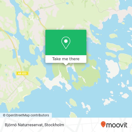 Björnö Naturreservat map