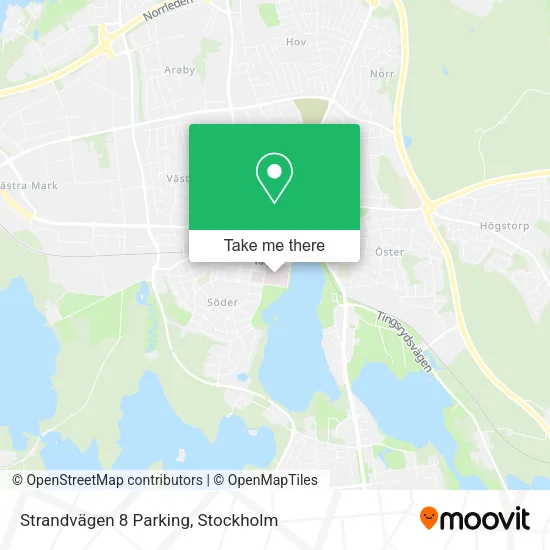 Strandvägen 8 Parking map