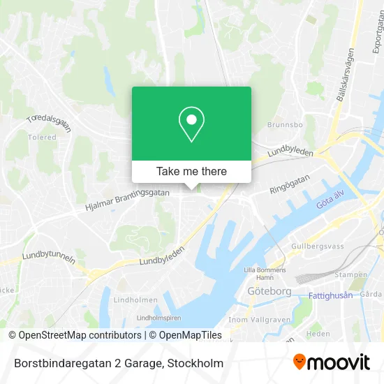 Borstbindaregatan 2 Garage map
