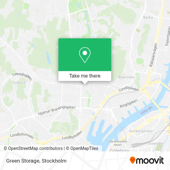 Green Storage map
