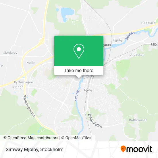 Simway Mjolby map