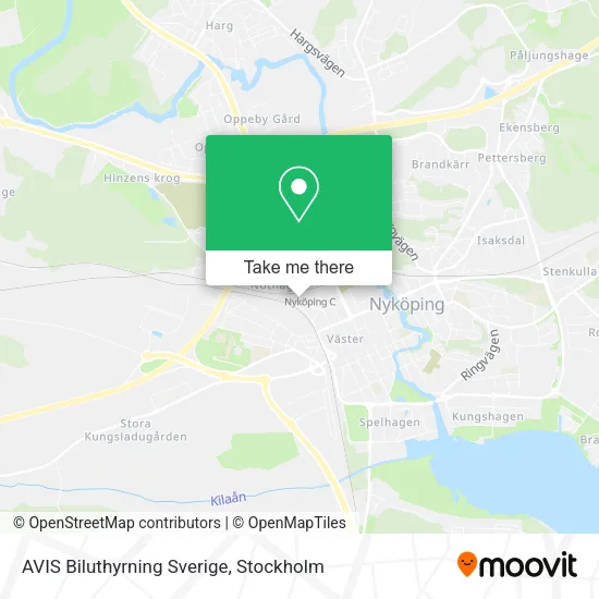 AVIS Biluthyrning Sverige map