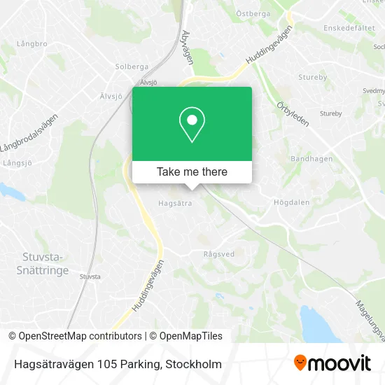 Hagsätravägen 105 Parking map