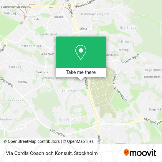 Via Cordis Coach och Konsult map