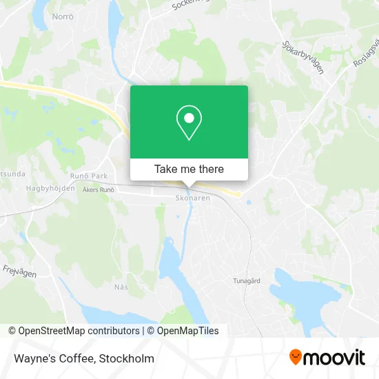 Waynes Coffee map