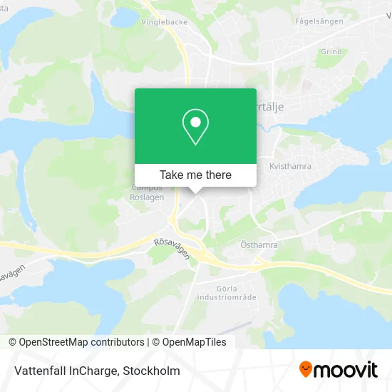 Vattenfall InCharge map