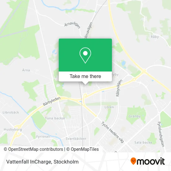 Vattenfall InCharge map