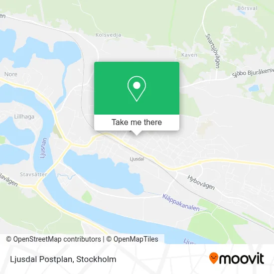 Ljusdal Postplan map