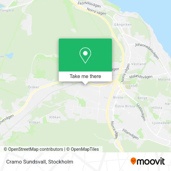 Cramo Sundsvall map