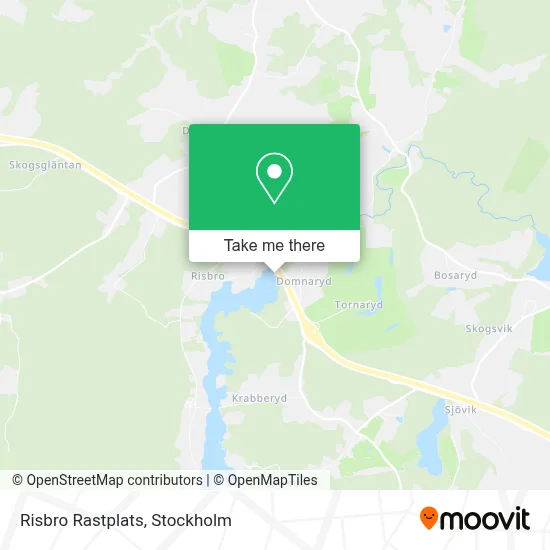 Risbro Rastplats map