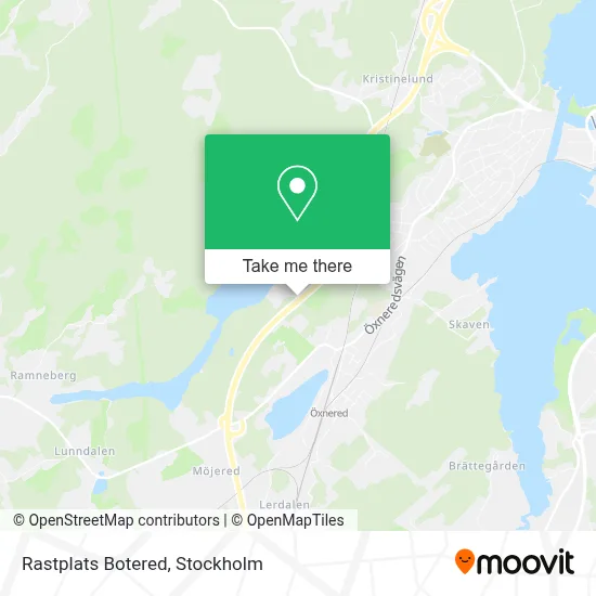 Rastplats Botered map