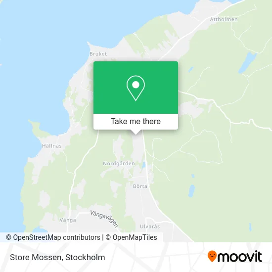 Store Mossen map