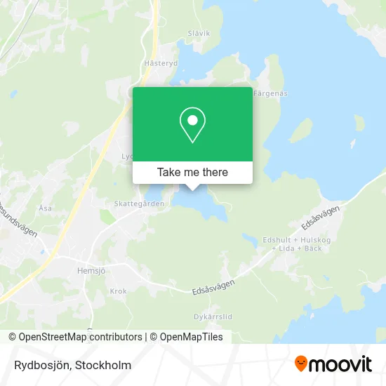 Rydbosjön map