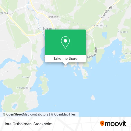 Inre Ortholmen map