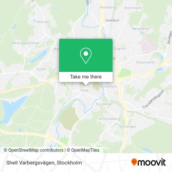 Shell Varbergsvägen map