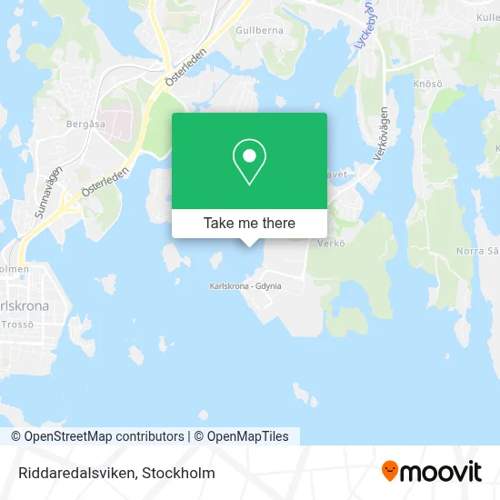 Riddaredalsviken map