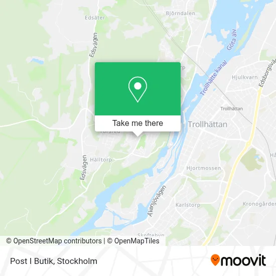 Post I Butik map