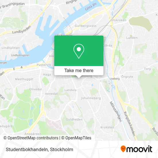 Studentbokhandeln map