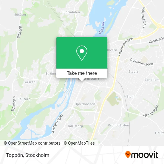 Toppön map