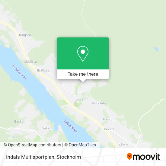 Indals Multisportplan map