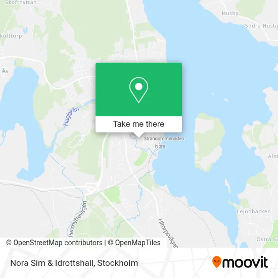 Nora Sim & Idrottshall map