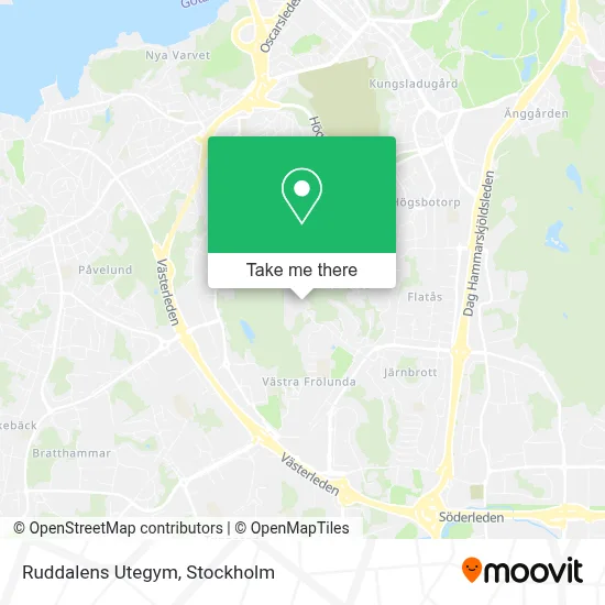 Ruddalens Utegym map