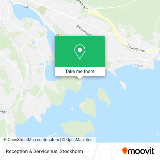 Reception & Servicehus map